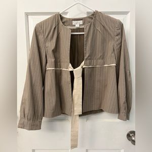 Women’s tie front blazer, size 2